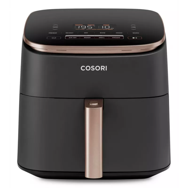Cosori Turbo Blaze Chef Edition Single 6 L Standgerät 1725 W Heißluftfritteuse Schwarz, Roségold