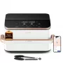 Cosori Dual Blaze Twinfry Chef Edition Double 10 L Standgerät 2800 W Heißluftfritteuse Roségold, Weiß