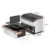 Cosori Dual Blaze Twinfry Chef Edition Double 10 L Standgerät 2800 W Heißluftfritteuse Roségold, Weiß
