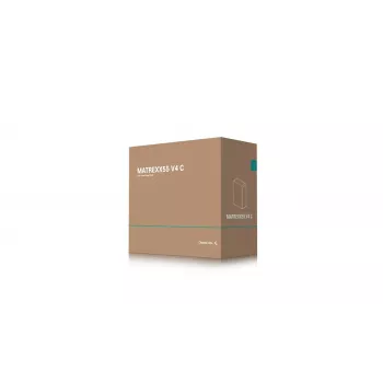 PC-Gehäuse DeepCool MATREXX55 V4 C Midi Tower Schwarz – gehärtetes Glas, ATX/microATX-Unterstützung, USB-C, max. GPU 370 mm