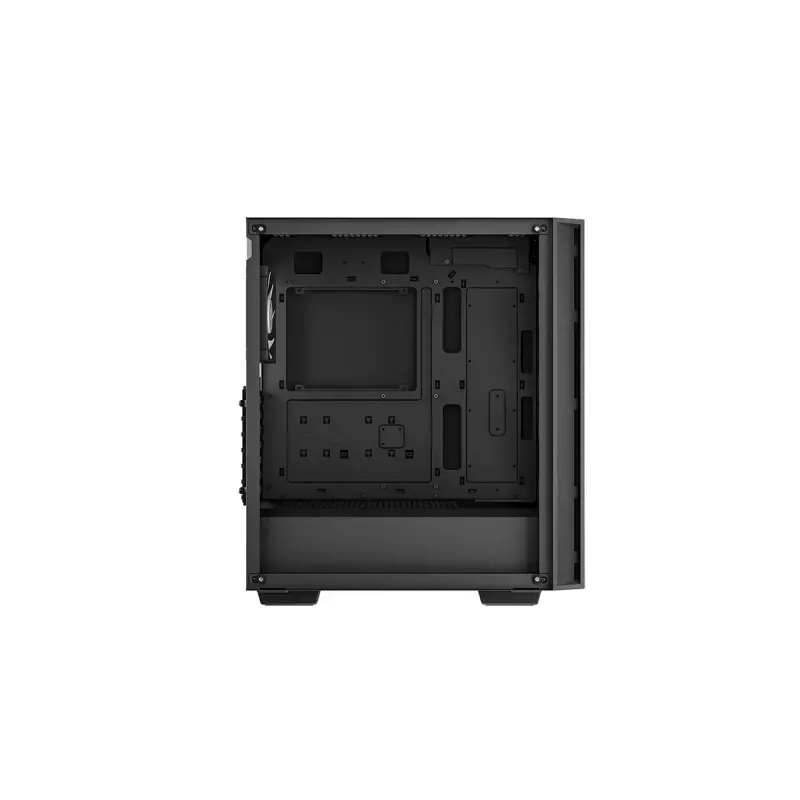 PC-Gehäuse DeepCool MATREXX55 V4 C Midi Tower Schwarz – gehärtetes Glas, ATX/microATX-Unterstützung, USB-C, max. GPU 370 mm