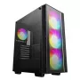 PC-Gehäuse DeepCool MATREXX55 V4 C Midi Tower Schwarz – gehärtetes Glas, ATX/microATX-Unterstützung, USB-C, max. GPU 370 mm