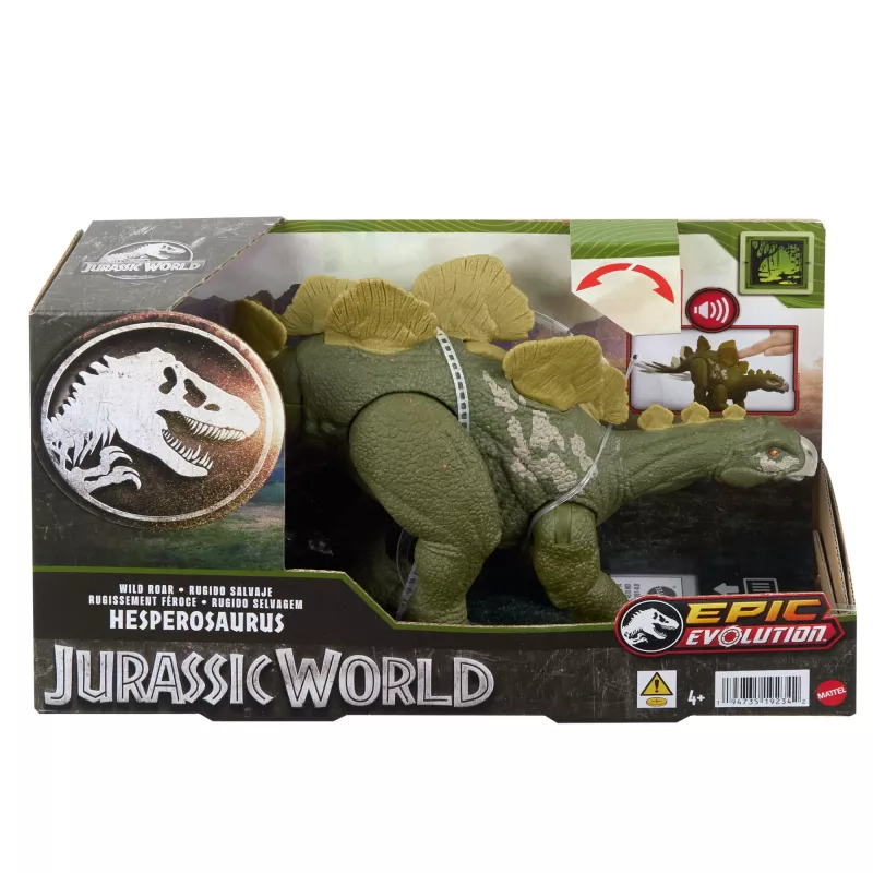 Sammler-Actionfigur Mattel Jurassic World WILD ROAR Hesperosaurus