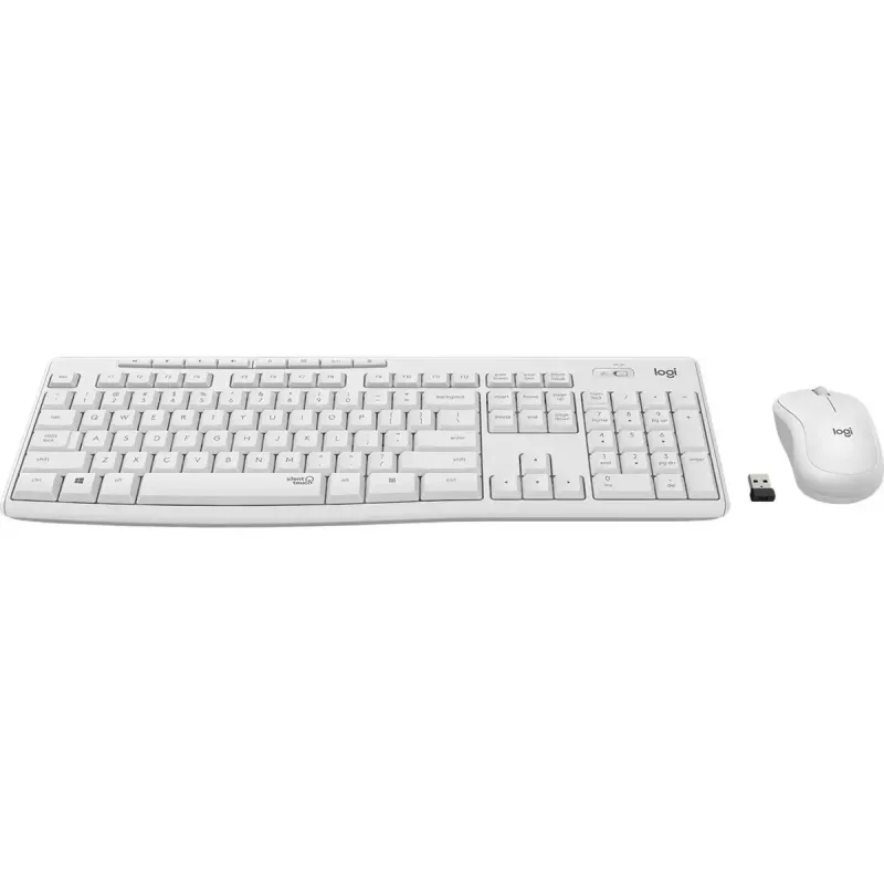 Logitech MK295 Silent Wireless Combo Tastatur RF Wireless QWERTY US International Weiß