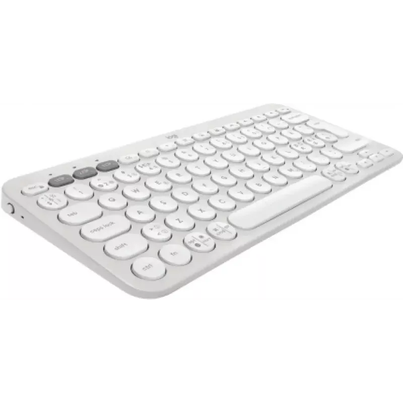 Logitech Pebble Keys 2 K380s Tastatur Universal RF Wireless Bluetooth QWERTY Dänisch Finnisch Norwegisch Schwedisch Weiß