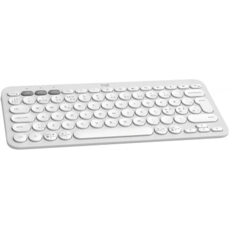 Logitech Pebble Keys 2 K380s Tastatur Universal RF Wireless Bluetooth QWERTY Dänisch Finnisch Norwegisch Schwedisch Weiß