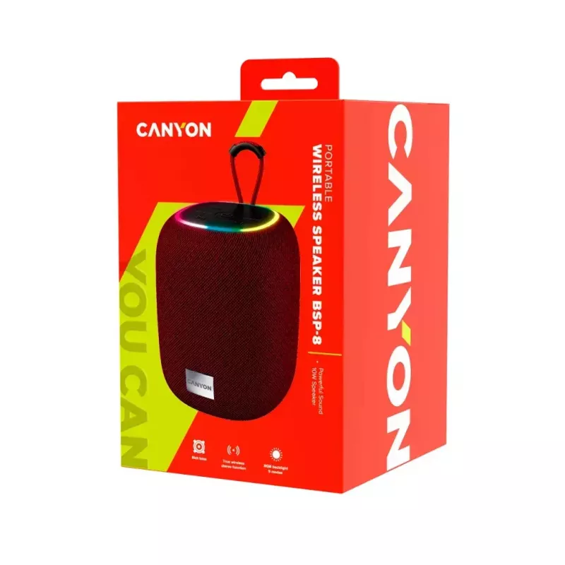 Tragbarer Mono-Lautsprecher Canyon BSP-8 Burgund