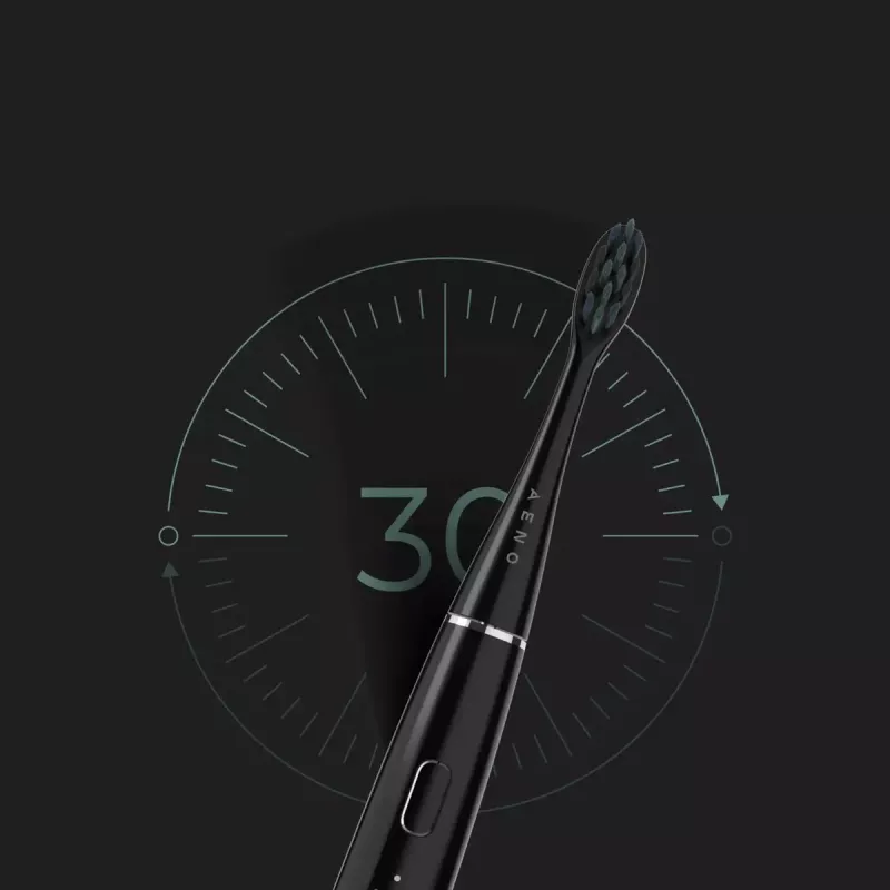 Sonic Electric Toothbrush AENO DB2S Schwarz 4 Modes 46000rpm