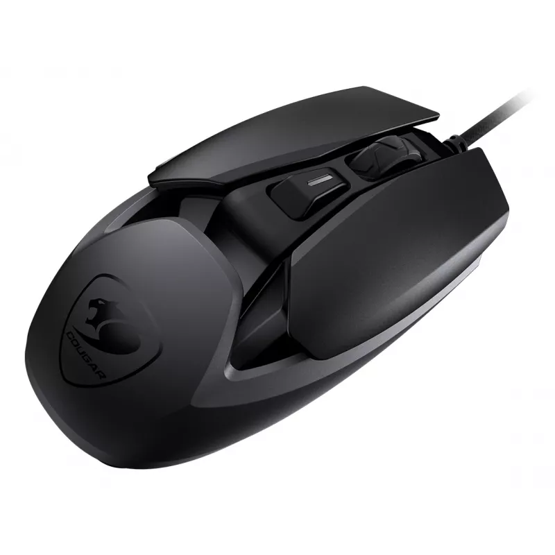 COUGAR Gaming-Maus AirBlader, Kabelgebunden, Schwarz, Optisch, USB Typ-A, 16000 DPI, Schwarz