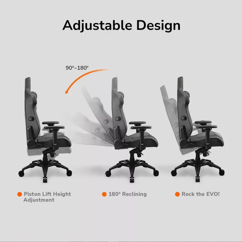 COUGAR Armor Evo CGR-EVO Universal-Gaming-Stuhl Gepolsterte Sitzfläche Schwarz, Orange