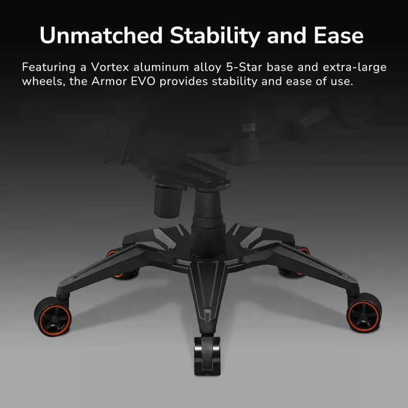 COUGAR Armor Evo CGR-EVO Universal-Gaming-Stuhl Gepolsterte Sitzfläche Schwarz, Orange