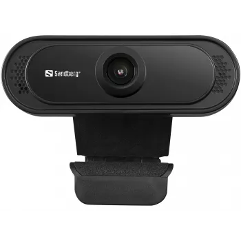 Sandberg USB-Webcam 1080P Saver, 2 MP, 1920 x 1080 Pixel, Full HD, 30 fps, 1920x1080@30fps, 1080p