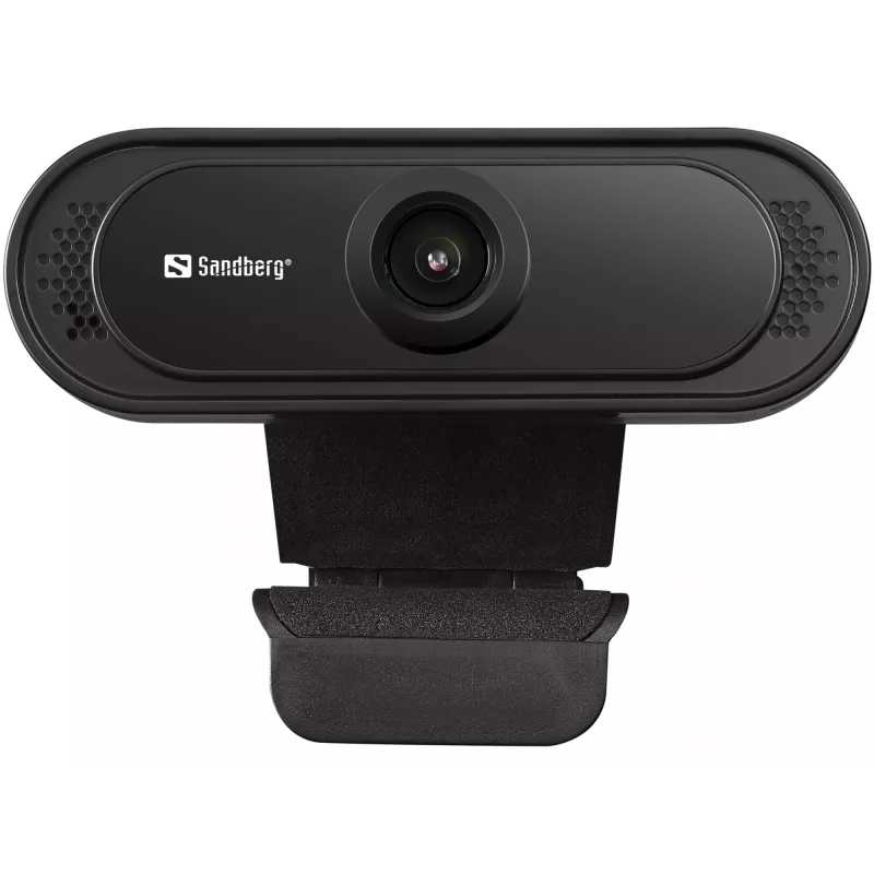 Sandberg USB-Webcam 1080P Saver, 2 MP, 1920 x 1080 Pixel, Full HD, 30 fps, 1920x1080@30fps, 1080p