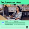 HP 625 FHD Webcam, 4 MP, 1920 x 1080 Pixel, Full HD, Business, USB, Schwarz