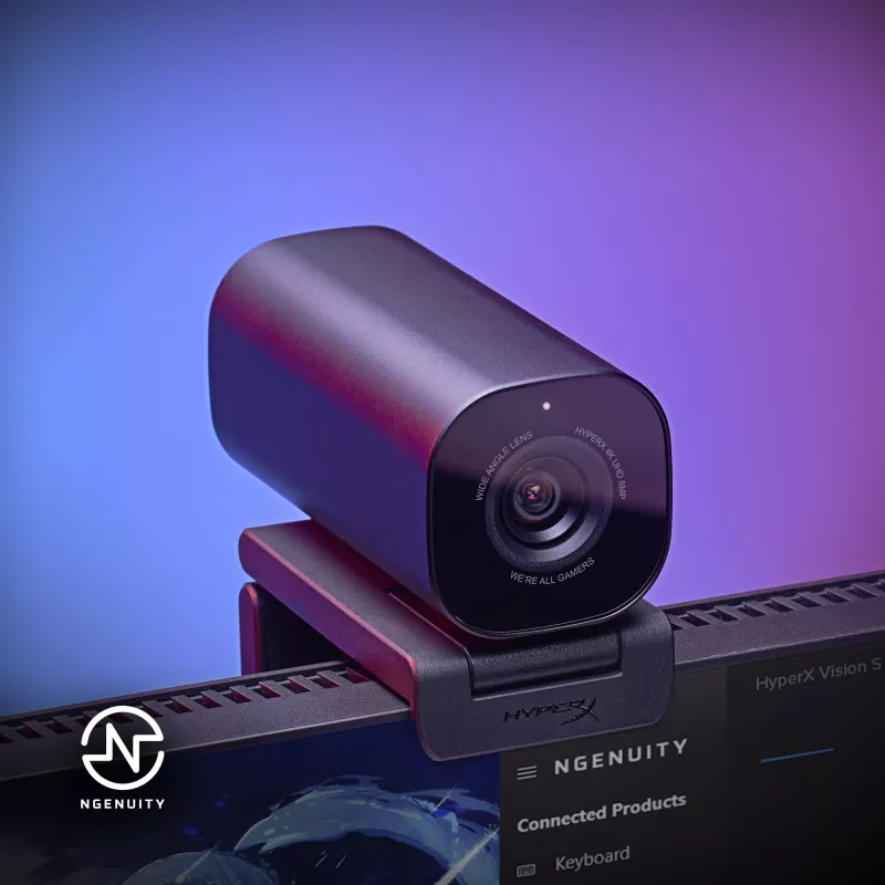 HyperX Vision S Webcam, Schwarz, Windows 10, Windows 11, Mac OS X 10.10 Yosemite, MacOS, ChromeOS, 45 mm, 93,3 mm