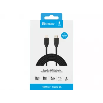 HDMI-Kabel Sandberg HDMI 2.1 Kabel 8K 2m