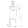 Techly ICA-TR33 Beschilderungs-Displayhalterung 177,8 cm (70 Zoll) Schwarz