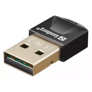 Sandberg USB BT 5.3 Wireless Dongle, Wireless, USB, Bluetooth, 3 Mbit/s, Schwarz