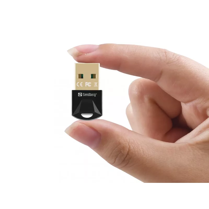 Sandberg USB BT 5.3 Wireless Dongle, Wireless, USB, Bluetooth, 3 Mbit/s, Schwarz