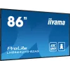iiyama LH8664UHS-B2AG Signage Display Digital Signage Flachbildschirm 2,17 m (85,6 Zoll) Wi-Fi 500 cd/m² 4K Ultra HD Schwarz Integrierter Prozessor Android 11 24/7
