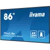 iiyama LH8664UHS-B2AG Signage Display Digital Signage Flachbildschirm 2,17 m (85,6 Zoll) Wi-Fi 500 cd/m² 4K Ultra HD Schwarz Integrierter Prozessor Android 11 24/7