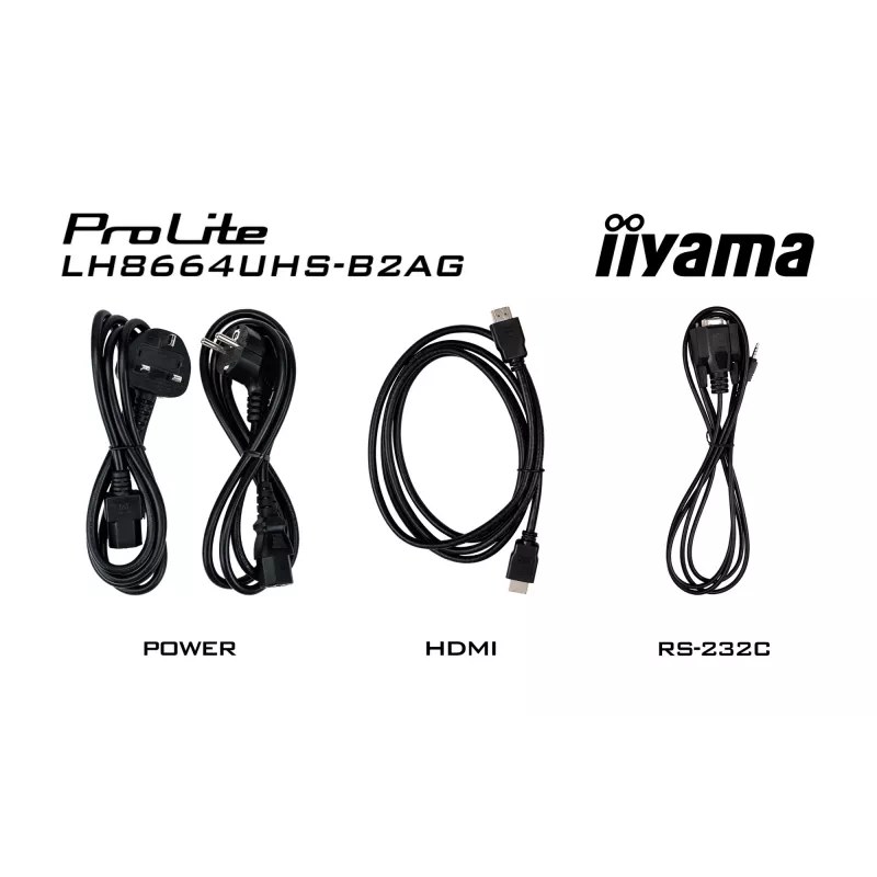 iiyama LH8664UHS-B2AG Signage Display Digital Signage Flachbildschirm 2,17 m (85,6 Zoll) Wi-Fi 500 cd/m² 4K Ultra HD Schwarz Integrierter Prozessor Android 11 24/7