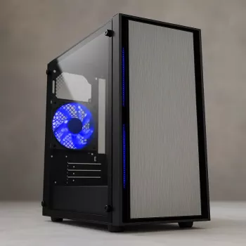 Computergehäuse Gembird CCC-FORNAX-960B Midi Tower Schwarz