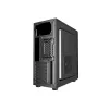 PC-Gehäuse GEMBIRD Fornax 160 Mini Tower – Schwarz, SPCC, unterstützt ITX/mATX/ATX, 1×3,5 Zoll + 3×2,5 Zoll Einschübe, 7 Erweiterungssteckplätze, 445×185×390 mm