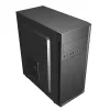 PC-Gehäuse GEMBIRD Fornax 160 Mini Tower – Schwarz, SPCC, unterstützt ITX/mATX/ATX, 1×3,5 Zoll + 3×2,5 Zoll Einschübe, 7 Erweiterungssteckplätze, 445×185×390 mm