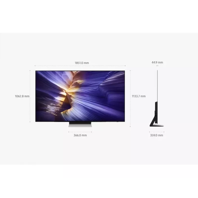 OLED TV Samsung QE77S90FAE 77 Zoll 4K Ultra HD OLED, 3840×2160, Tizen, 120 Hz, HDR10+ Gaming, Wi‑Fi, Bluetooth 5.3, 4x HDMI, 2.1 ch