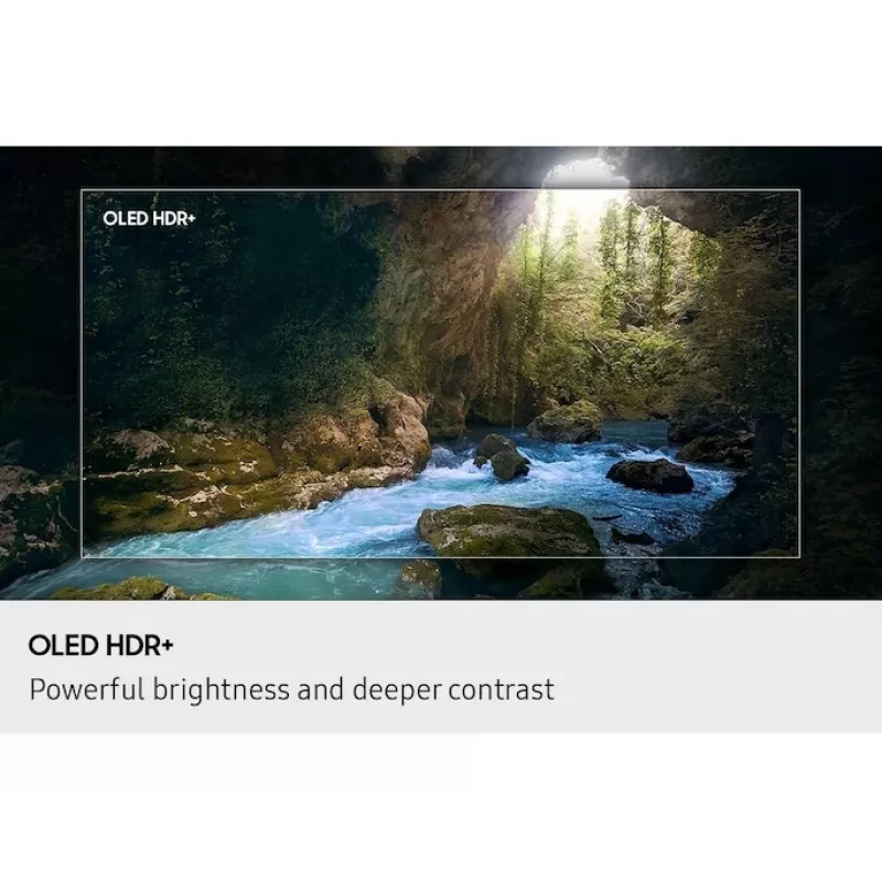 OLED TV Samsung QE77S90FAE 77 Zoll 4K Ultra HD OLED, 3840×2160, Tizen, 120 Hz, HDR10+ Gaming, Wi‑Fi, Bluetooth 5.3, 4x HDMI, 2.1 ch
