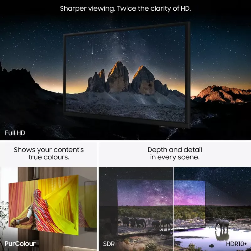 LED TV Samsung UE32F6000FKXXU 32 Zoll (81,3 cm) Full HD 1920x1080, Tizen, Wi‑Fi, HDR10+, 2×HDMI, 2.0ch, VESA 200×200