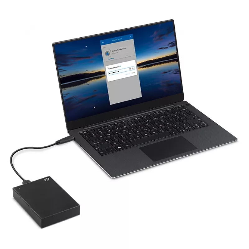 Seagate One Touch HDD 5 TB externe Festplatte 2,5 Zoll Micro-USB B 2.0/3.2 Gen 1 (3.1 Gen 1) Schwarz