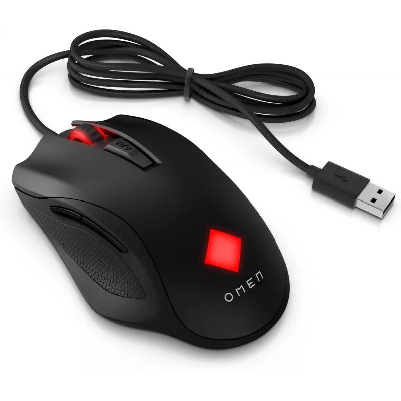 HP OMEN Vector Maus, Rechtshänder, IR-LED, USB Typ-A, 16000 DPI, 1 ms, Schwarz