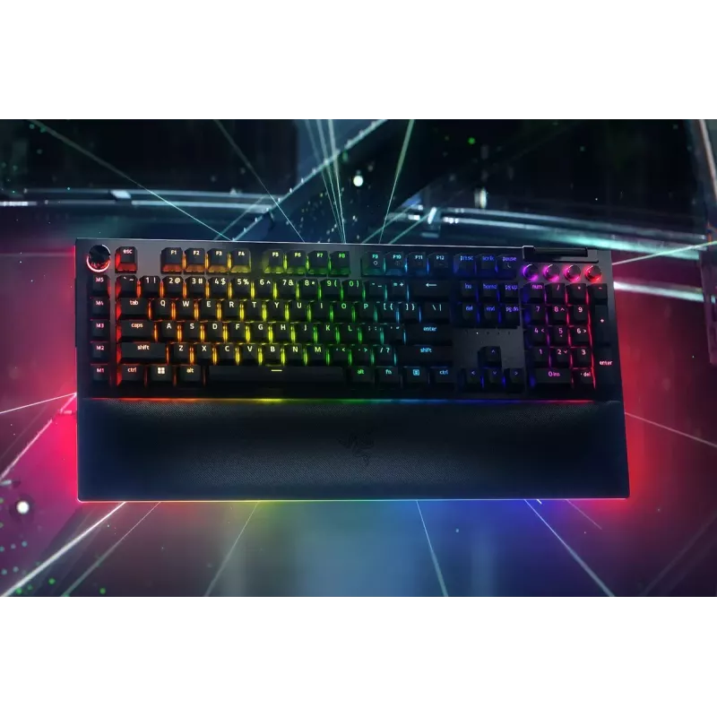 Razer SchwarzWidow V4 Pro Tastatur Gaming USB QWERTY US International Schwarz Mechanisch RGB LED