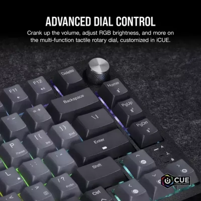 Mechanische Gaming-Tastatur Corsair K65 PLUS WIRELESS RGB Wireless USB Schwarz