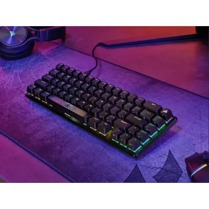 Corsair K65 PRO MINI Tastatur Gaming USB QWERTY Englisch Schwarz 65% RGB