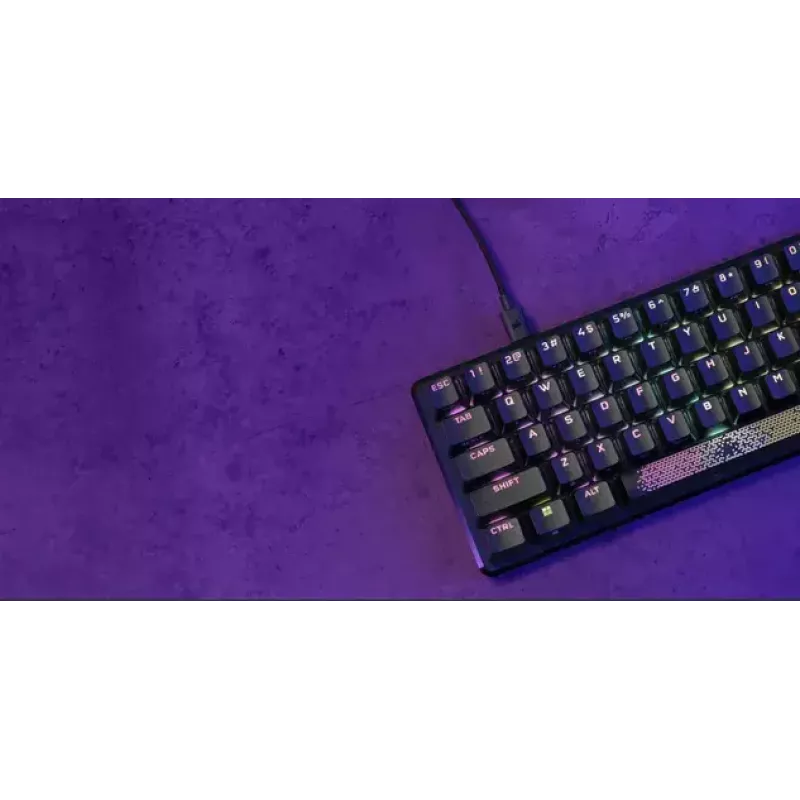 Corsair K65 PRO MINI Tastatur Gaming USB QWERTY Englisch Schwarz 65% RGB