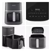 Hisense HAF1900D Heißluftfritteuse Einzel 7 L 1800 W Heißluftfritteuse Schwarz