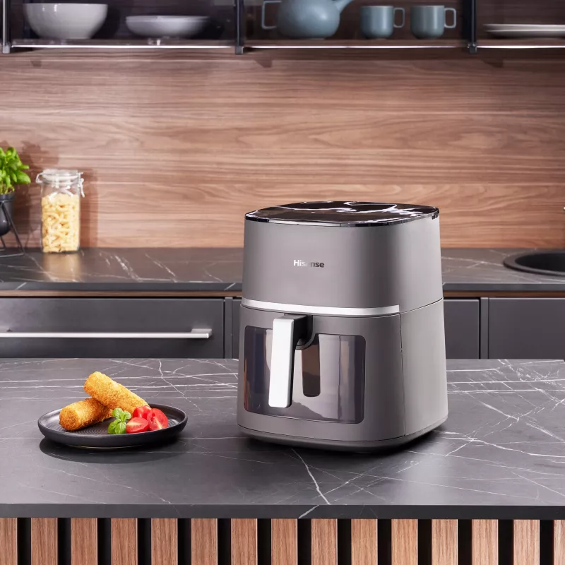 Hisense HAF1900D Heißluftfritteuse Einzel 7 L 1800 W Heißluftfritteuse Schwarz