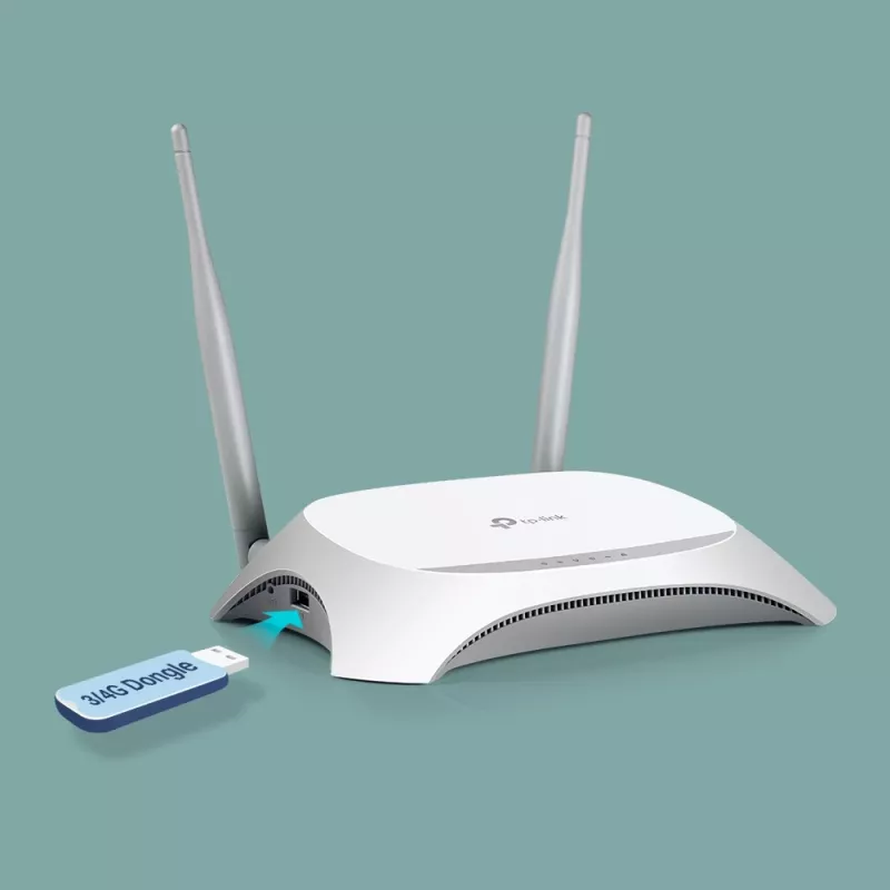 TP-Link TL-MR3420 WLAN-Router Fast Ethernet Single-Band (2,4 GHz) Schwarz, Weiß