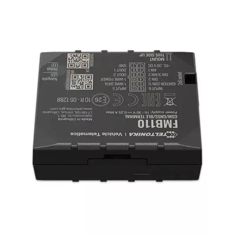 GPS-Tracker Teltonika FMB110 Auto Schwarz staubresistent 0,128 GB