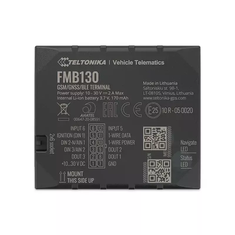 GPS-Tracker Teltonika FMB130 Auto Schwarz