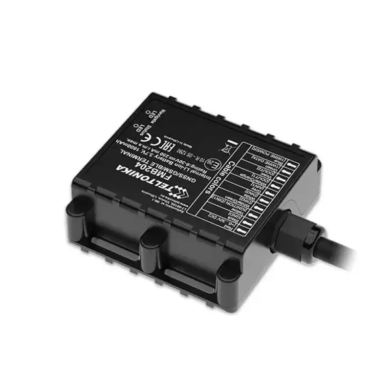 GPS-Tracker Teltonika FMB204 Universal Schwarz Single SIM 1800 mAh