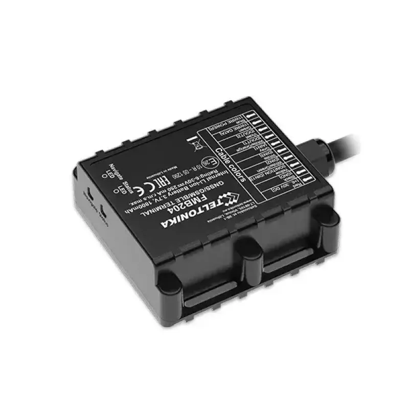GPS-Tracker Teltonika FMB204 Universal Schwarz Single SIM 1800 mAh