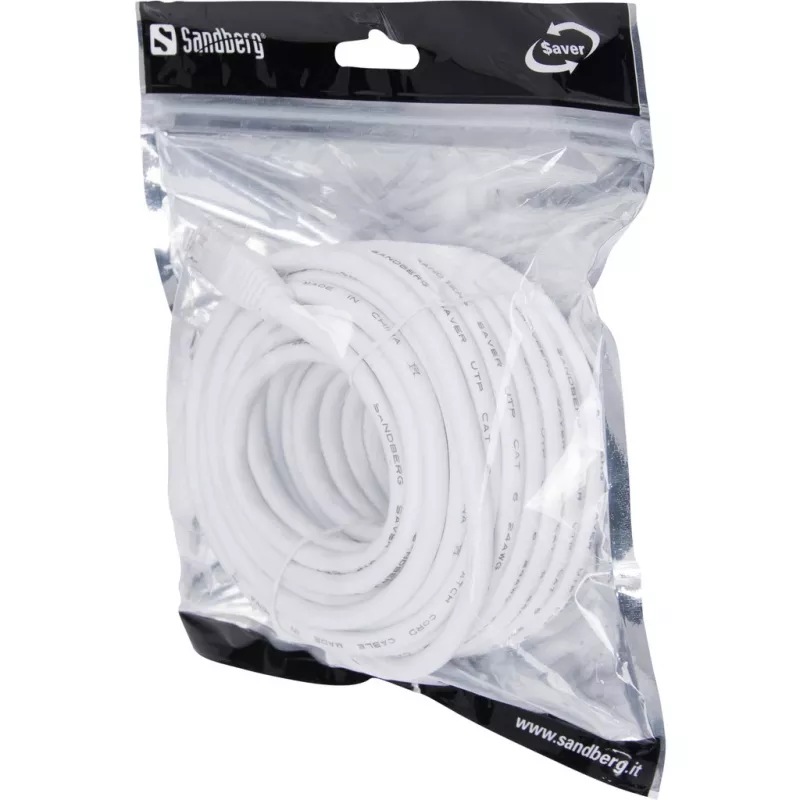 Netzwerkkabel Sandberg UTP Cat6 10m RJ-45 Weiß