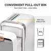 Fellowes LX Series Aktenvernichter LX221 20 Blatt Mikroschnitt-Aktenvernichter mit 30-Liter-Auszugsbehälter Höchste Sicherheit P5 Weiß