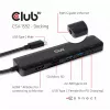 CLUB3D USB-C 7-in-1 Hub HDMI 4K60Hz SD TF Kartenslot 2x USB Typ A USB Typ C PD RJ45 Funktioniert mit Thunderbolt 3