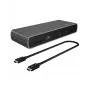 ICY BOX IB-DK8801-TB4 Kabelgebunden Thunderbolt 4 Anthrazit, Schwarz
