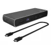 ICY BOX IB-DK8801-TB4 Kabelgebunden Thunderbolt 4 Anthrazit, Schwarz